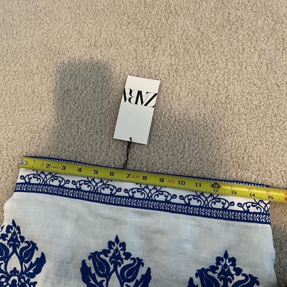 ZARA VIRAL EMBROIDERED SKIRT - Picture 14 of 15